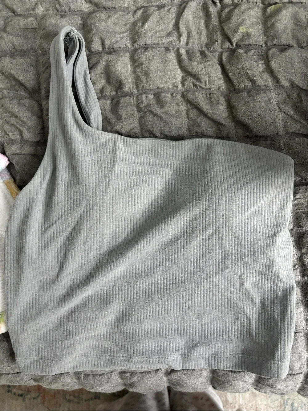 lululemon athletica Ribbed One-Shoulder Tank - Light Gray